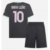 Camiseta AC Milan Rafael Leao #10 Tercera Equipación para niños 2024-25 manga corta (+ pantalones cortos)